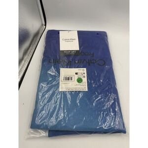 Calvin Klein fragrance Beach Towel in Ombré blue NWT SEALED